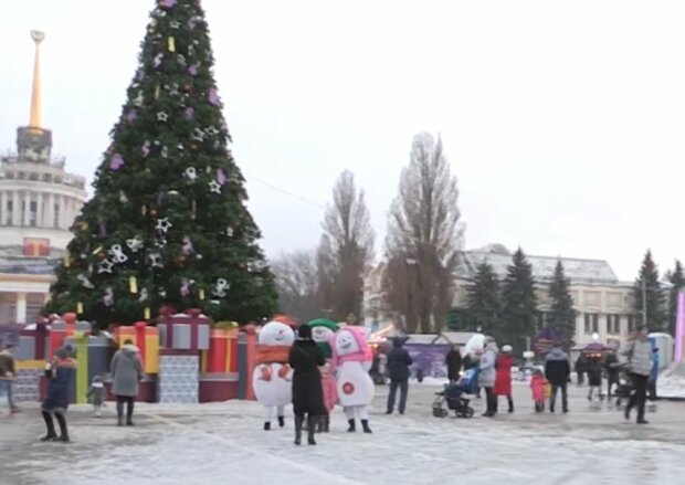 Киев. Новый год. Фото: скриншот Youtube