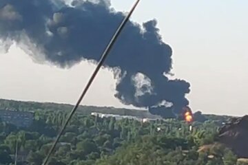 Вибух. Фото: скріншот Telegram-відео