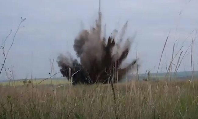 Вибух. Фото: скріншот YouTube-відео