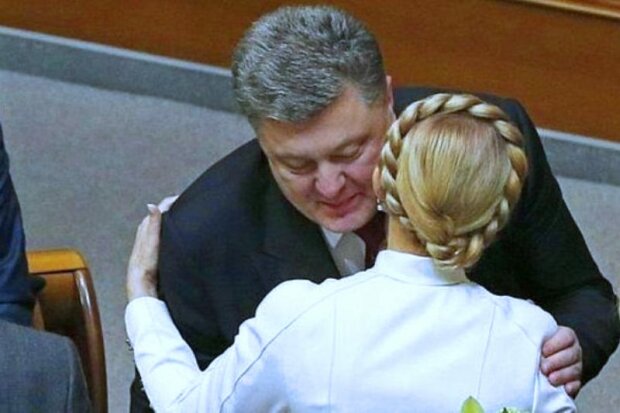 Тимошенко и Порошенко. Фото: Рубрика