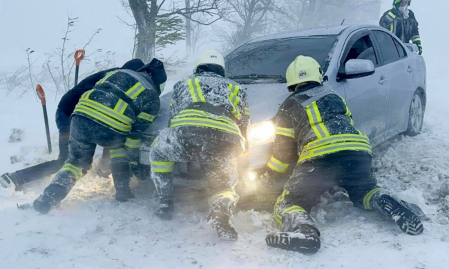 Непогода, Сніг, Мороз. Фото: ДСНС