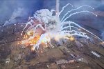 Загоревшийся ракетный двигатель спровоцировал взрыв боеприпасов в Балаклее
