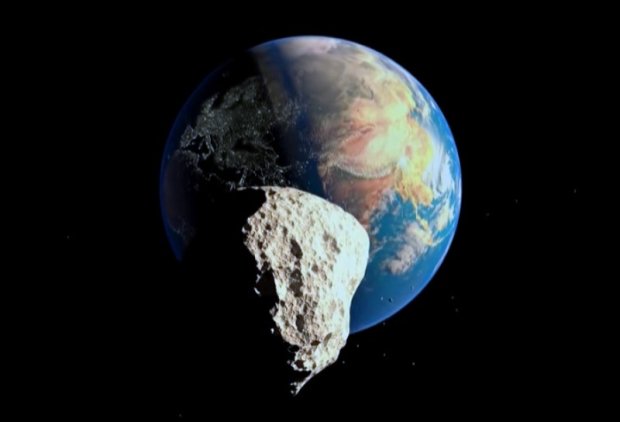 Астероид летит к Земле. Фото: сайт Стена