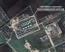 Нефтебаза в Армавире после удара