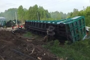 Поїзд на росії. Фото: Telegram