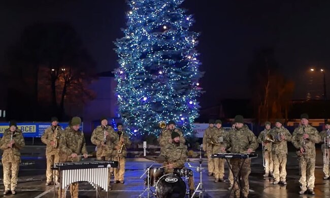 Хор ВС ВСУ. Фото: скриншот Facebook-видео