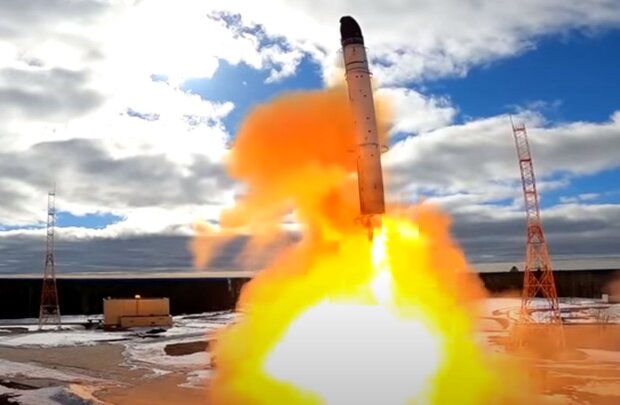 Запуск ракети на рф. Фото: скріншот YouTube-відео
