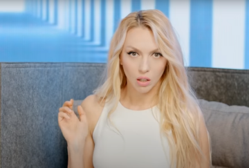 Оля Полякова. Фото: скріншот Youtube-відео