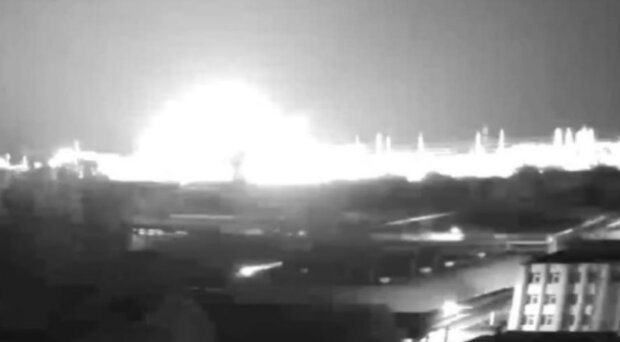 Взрыв на Южноукраинской АЭС. Фото: Telegram