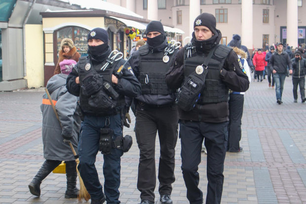Полиция на киевском вокзале