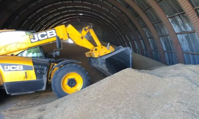 Склад зерна. Фото: скріншот YouTube-відео