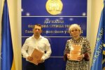 Партнерство и сотрудничество: начальник ГУ ГНС в г. Киеве Злата Лагутина и Председатель ТО ВОО АНУ Павел Погиба подписали важный меморандум
