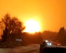 Взрыв на россии. Фото: YouTube, скрин
