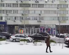 В столице Украины пошел первый снег. Фото: скриншот YouTube-видео