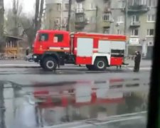 Маршрутка в Киеве сгорела
