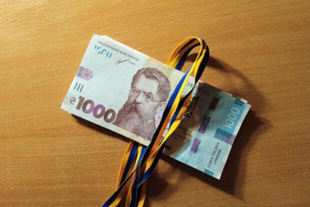 Гроші, гривні, державна допомога. Фото: Telegram