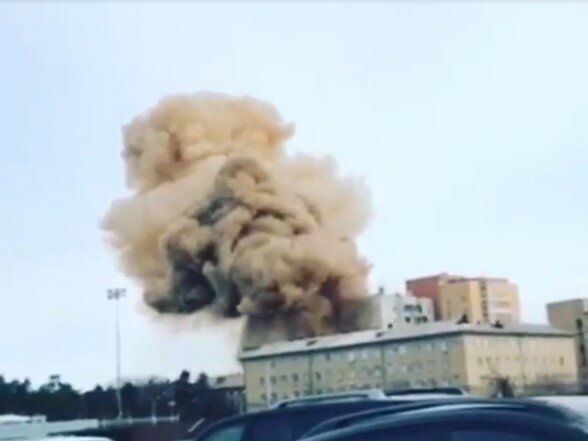 Взрыв в Челябинске. Фото: YouTube, скрин