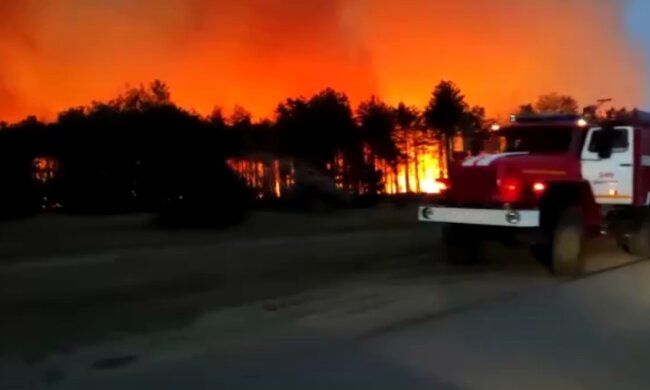 Пожежа на росії. Фото: YouTube, скрін