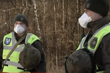 Под Киевом заметили Нацгвардию. Фото: скриншот видео ТСН