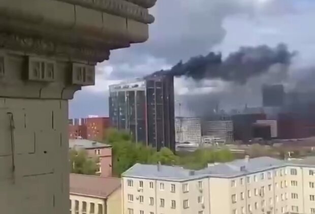 Пожар в москве. Фото: скриншот Telegram-видео