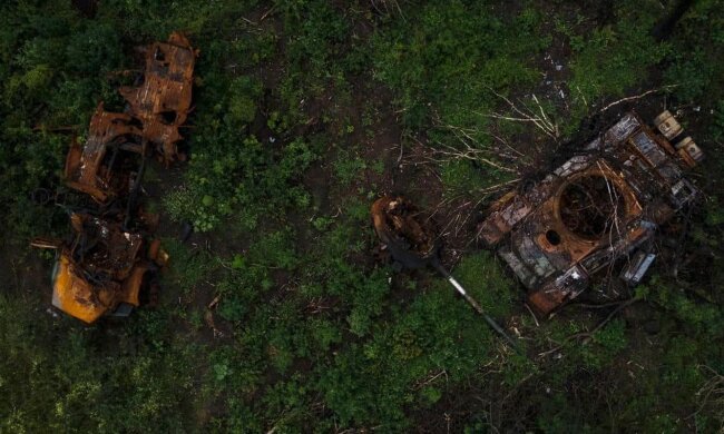 Розбита техніка росії. Фото: Facebook Міноборони України