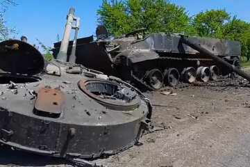 Розбита техніка рф. Фото: скріншот YouTube-відео