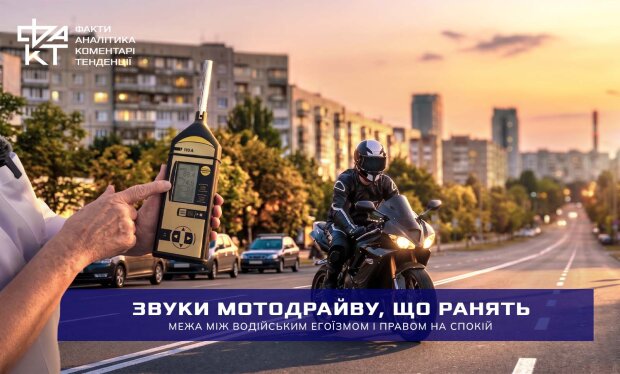 Гучний вихлоп авто вночі у місті