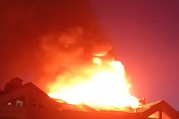 Пожар в Белгороде. Фото: YouTube