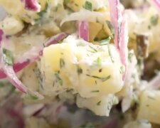 Картопляний салат. Фото: скріншот YouTube