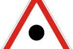 Дорожній знак 1.41 — ділянка концентрації ДТП