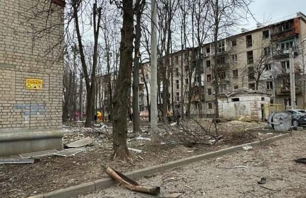 Харьков после удара авиабомбами. Фото: Telegram