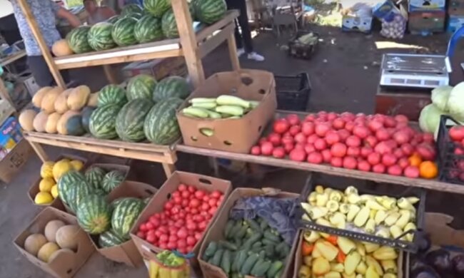 Овощной рынок. Фото: скриншот YouTube