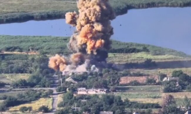 Склад боєприпасів орків. Фото: Telegram