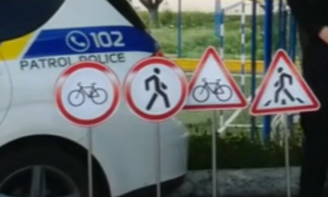 Дорожные знаки. Фото: скрин видео