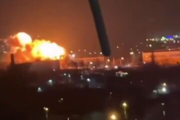 Взрыв в Крыму. Фото: скриншот Telegram-видео