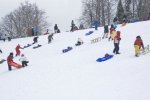 зимняя горка, иллюстрация