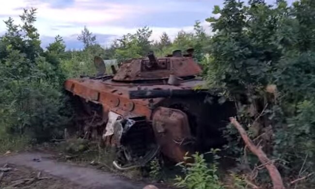 Разбитая техника рф. Фото: скриншот YouTube-видео