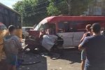 Снова ДТП с маршруткой: груда металла, много пострадавших. Первые фото