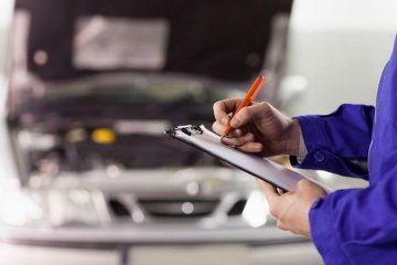 техосмотр, иллюстрированное фото