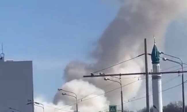 Дым. Фото: скриншот Telegram-видео