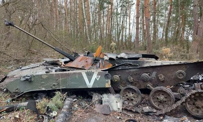 Разбитая техника оккупанта. Фото: Генштаб ВСУ