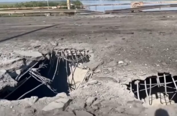 Антоновский мост. Фото: скриншот YouTube-видео
