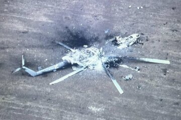 Сбитый вертолет рф. Фото: Facebook Генштаба ВСУ