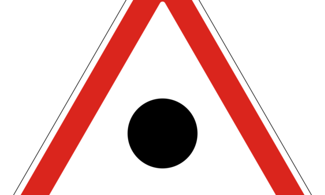 Дорожній знак 1.41 — ділянка концентрації ДТП