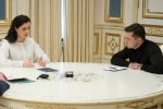 Владимир Зеленский обсудил противоэпидемические меры с Зоряной Скалецкой. Фото: president.gov.ua