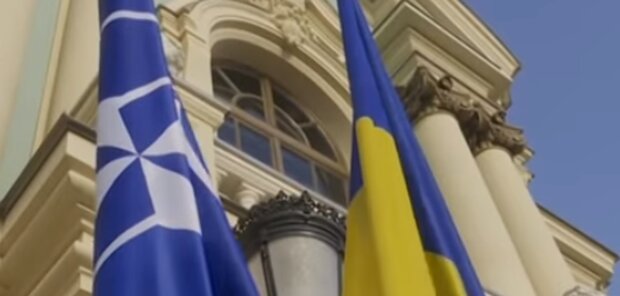 Флаг НАТО и Украины. Фото: YouTube, скрин