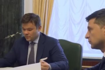 Андрей Богдан и Владимир Зеленский, скрин YouTube