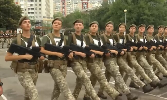 Мобілізація жінок. Фото: скріншот YouTube-відео