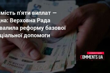 Замість п'яти виплат — одна: Верховна Рада схвалила реформу базової соціальної допомоги