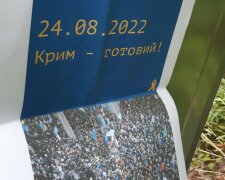 Листовка в оккупированном Крыму. Фото: скриншот YouTube-видео